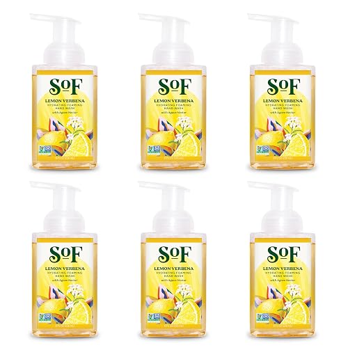 South Of France SoF Hydrating Foaming Hand Wash - With Organic Agave Nectar & Coconut Oil- Vegan & Non GMO- Free From Phthalates, Sulfates & Parabens