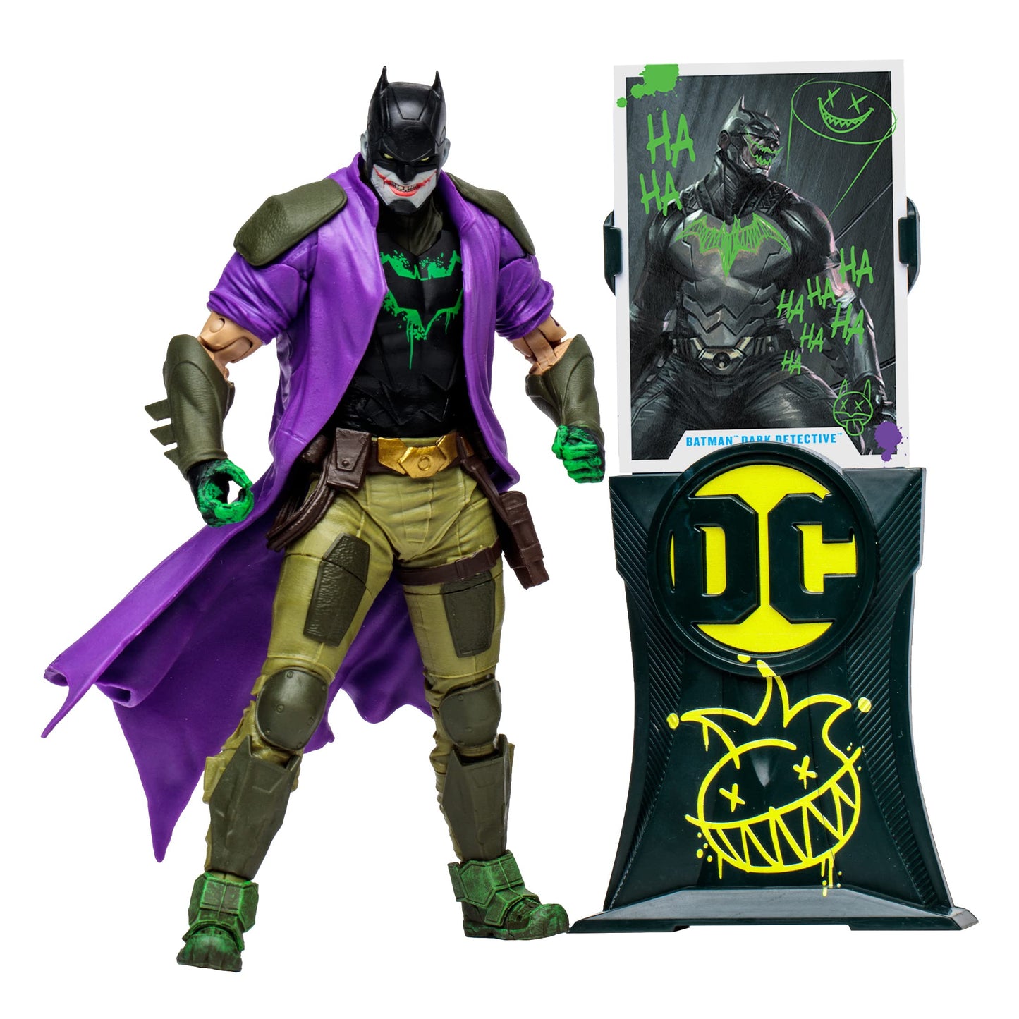 DC Multiverse Comics 7 Inch Action Figure Future State Exclusive - Joker Dark Detective (Gold Label)