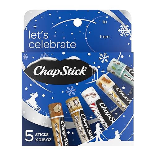 ChapStick Holiday Collection Holiday Lip Balm Variety Gift Box - 0.15 Oz (Pack of 5)