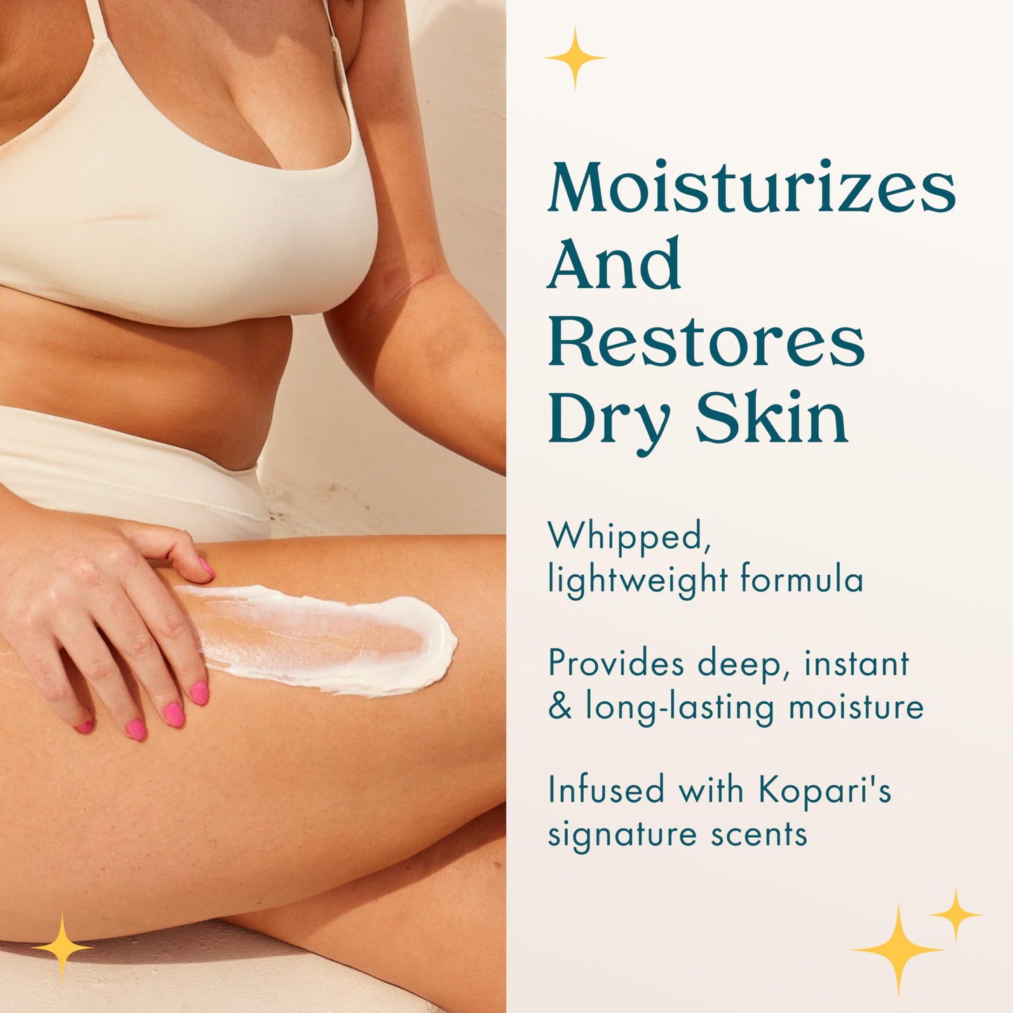 Kopari Ultra Restore Body Butter, Whipped Lightweight Formula, Hyaluronic Acid & Mango Seed Butter, Deep & Long-Lasting Moisture, Guava 7.7 oz