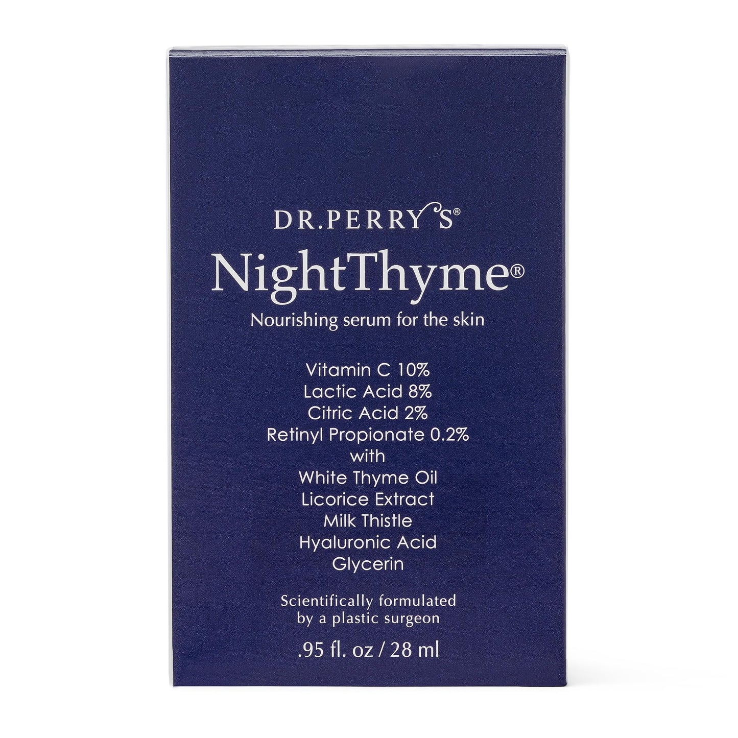 Dr. Perry's NightThyme Skin Nourishing Serum with Vitamin C and Hyaluronic Acid