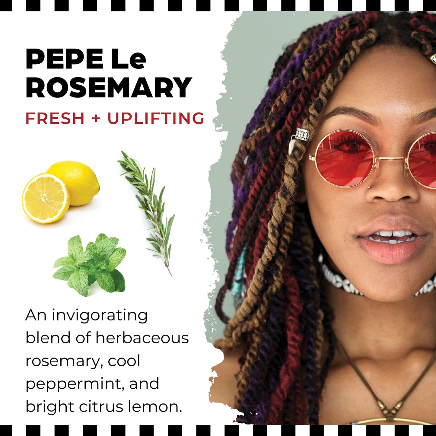 Dollylocks Refreshening Spray for Locs, Braids, Extensions, Dreadlocks | Rosemary Peppermint Lemon | Plant-based, Residue-free, Sulfate-free | Refresh