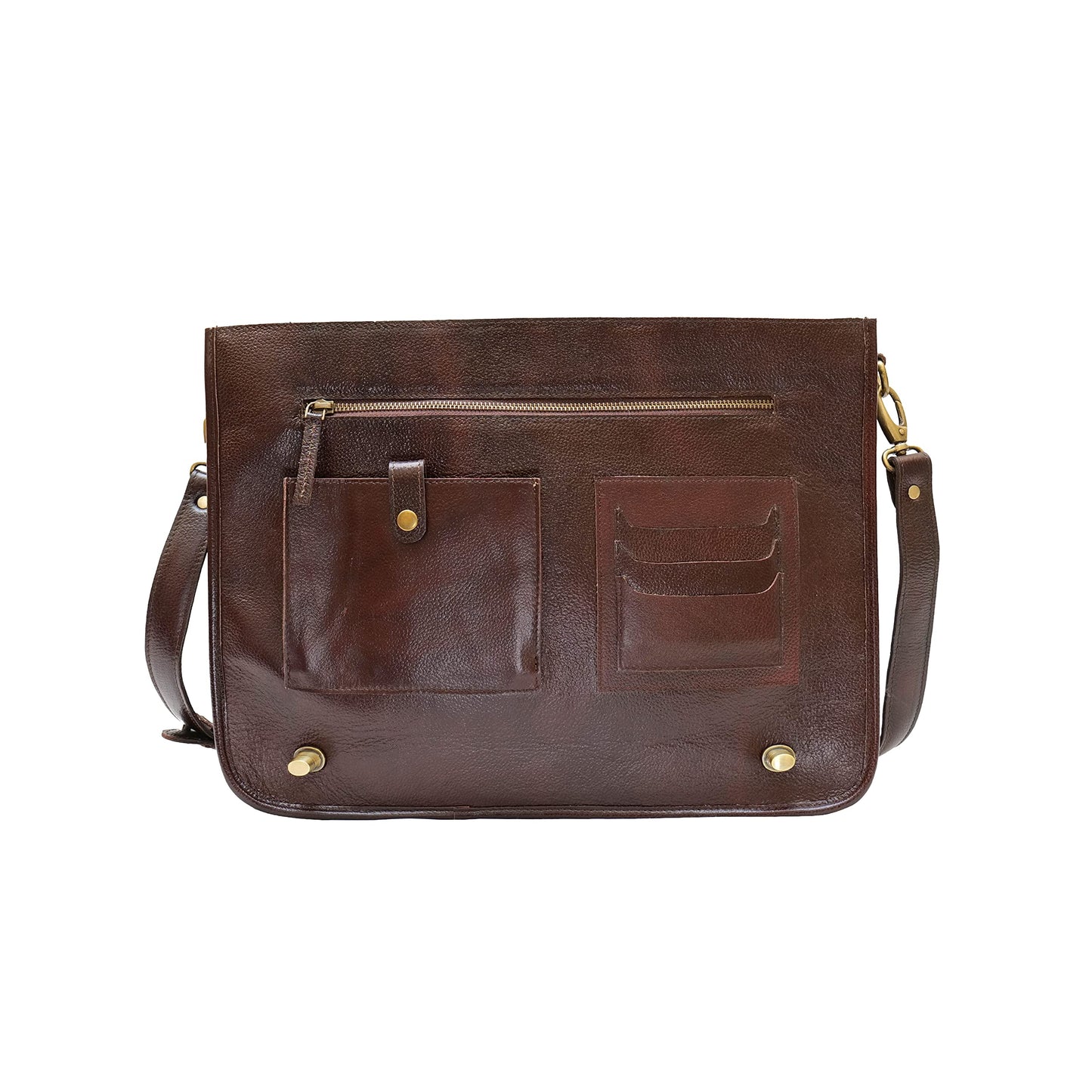 ARTISTRY ARTS 16 Inch Handcrafted GENUINE Leather briefcases Travel Laptop Messenger Bags for Men and Women Best Office School College Work Satchel