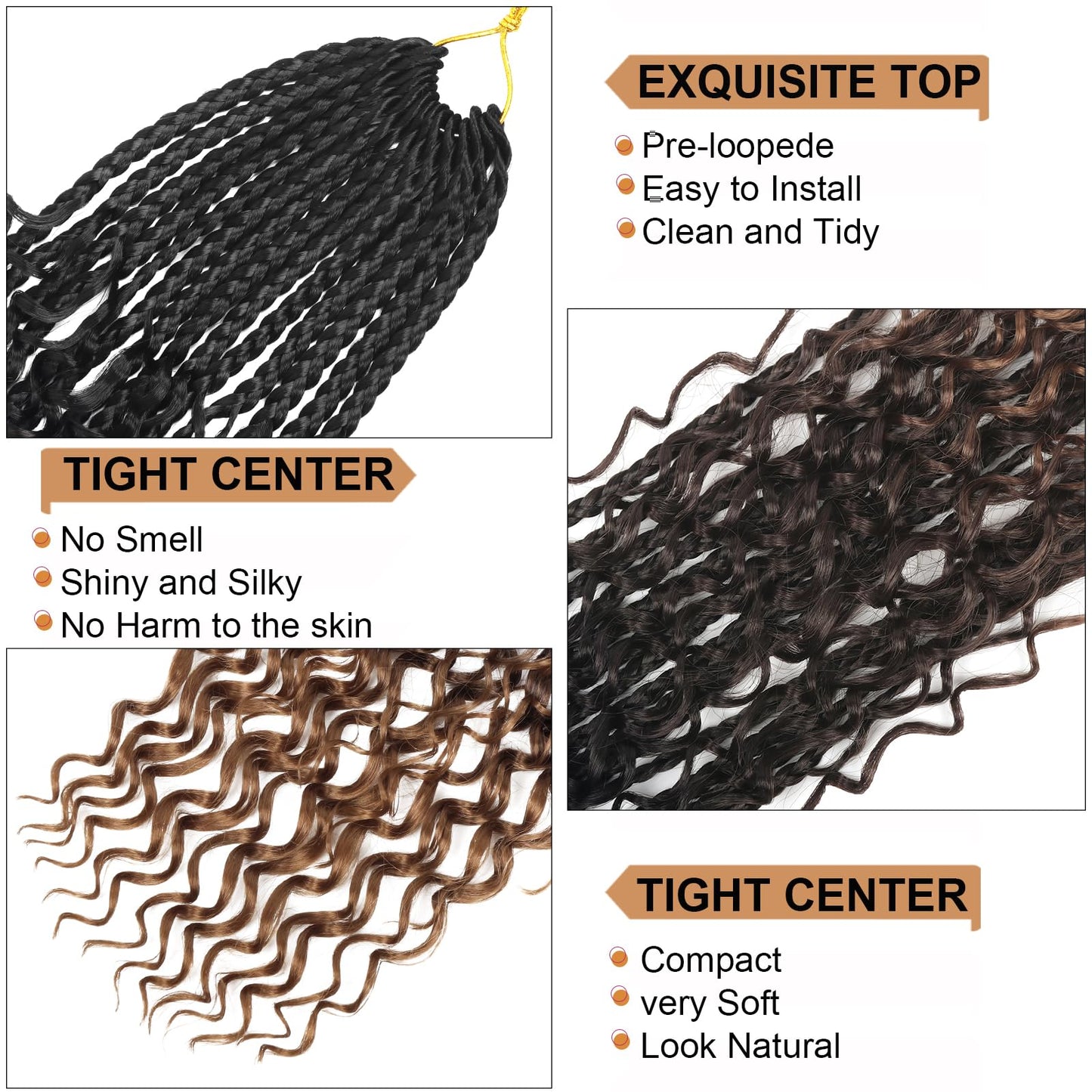 Goddess Box Braids Crochet Hair With Curly Ends 16 Inch Bohomian Box Braids Crochet Braids 8 Packs 3X Crochet Braids Synthetic Braiding Hair Extension Beauty and Personal Care Diha