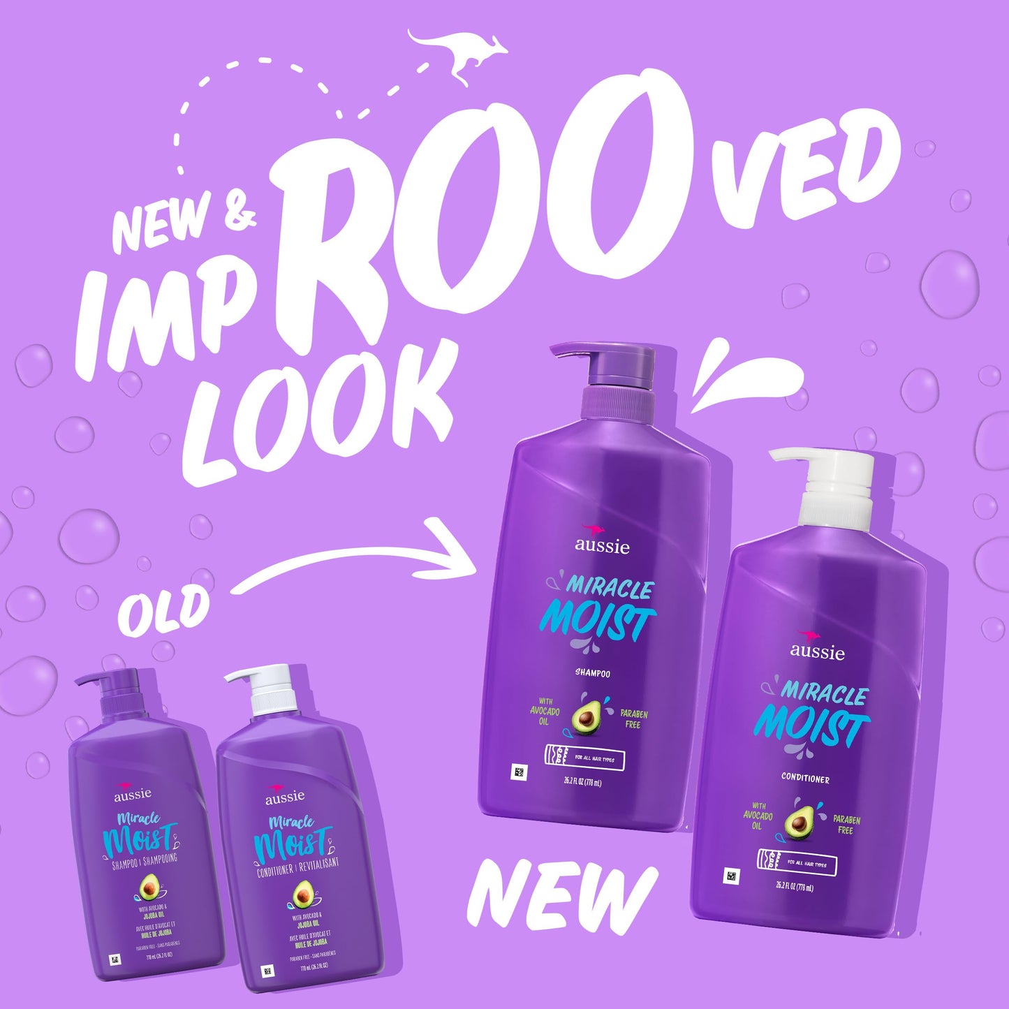 Aussie Miracle Moist Shampoo and Conditioner with 3 Minute Miracle Deep Conditioner, Avocado & Jojoba Oil, Paraben-Free, Moisturizes & Detangles, All