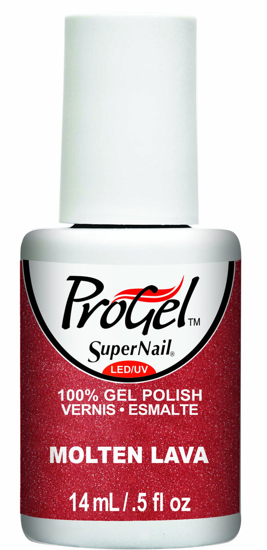 Supernail Progel Nail Lacquer, Molten Lava, 0.5 Fluid Ounce Beauty & Personal Care SuperNail