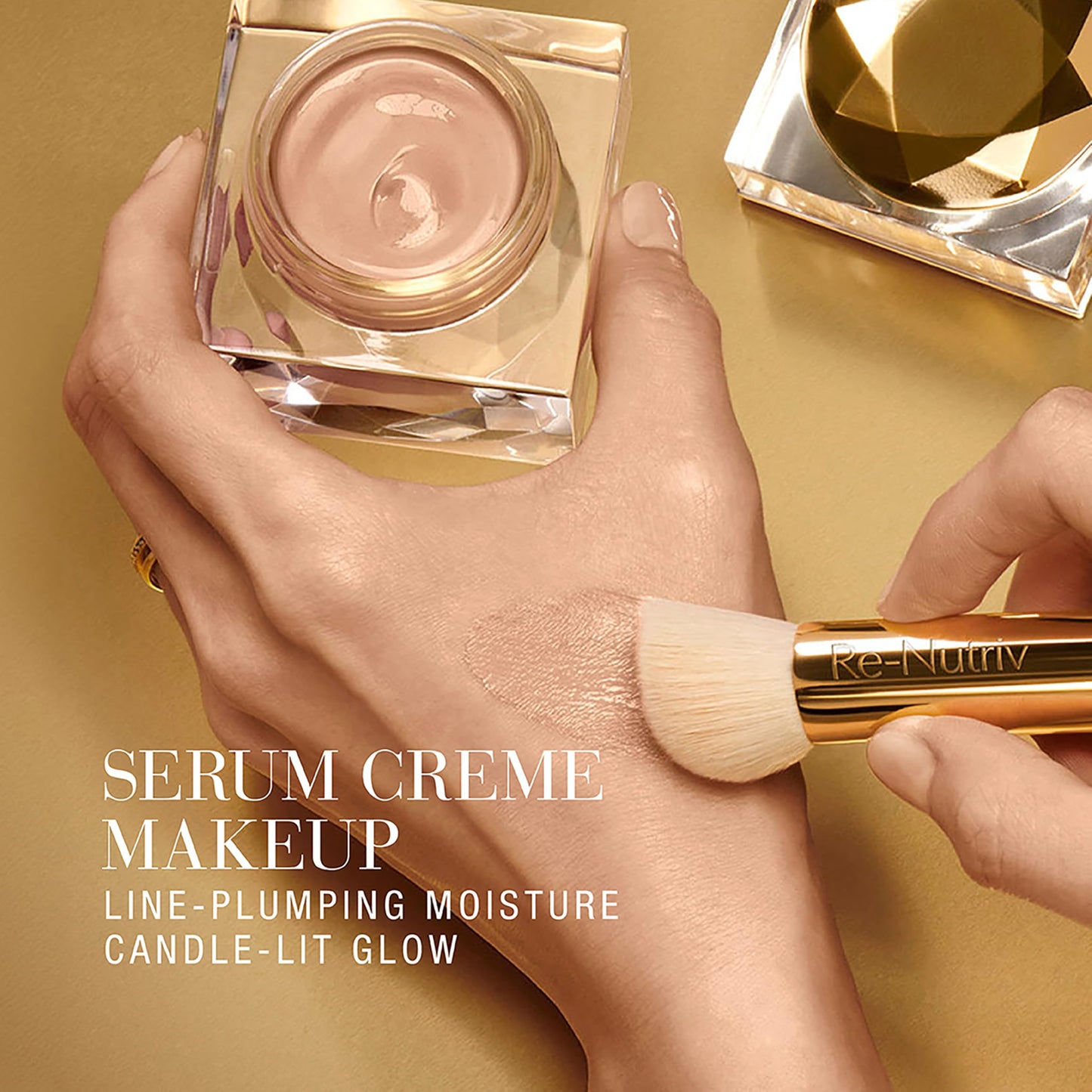 Estée Lauder Re-Nutriv Ultra Radiance Serum Creme Makeup | Luxury Foundation with Hyaluronic Acid | 12-Hour Wear & Hydration, 5W1 Bronze, 1 Fl Oz