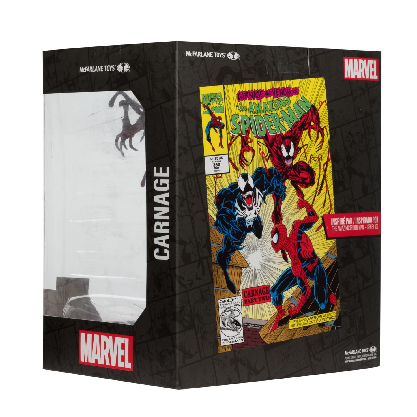 McFarlane Toys Marvel Carnage 1:10th Scale Collectible with Scene (The Amazing Spider-Man #362)