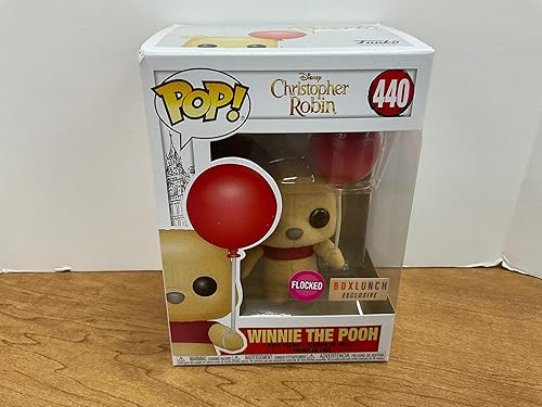 Funko POP! Disney: Christopher Robin - Winnie The Pooh [With Red Balloon - Flocked] # 440 - BoxLunch Exclusive!
