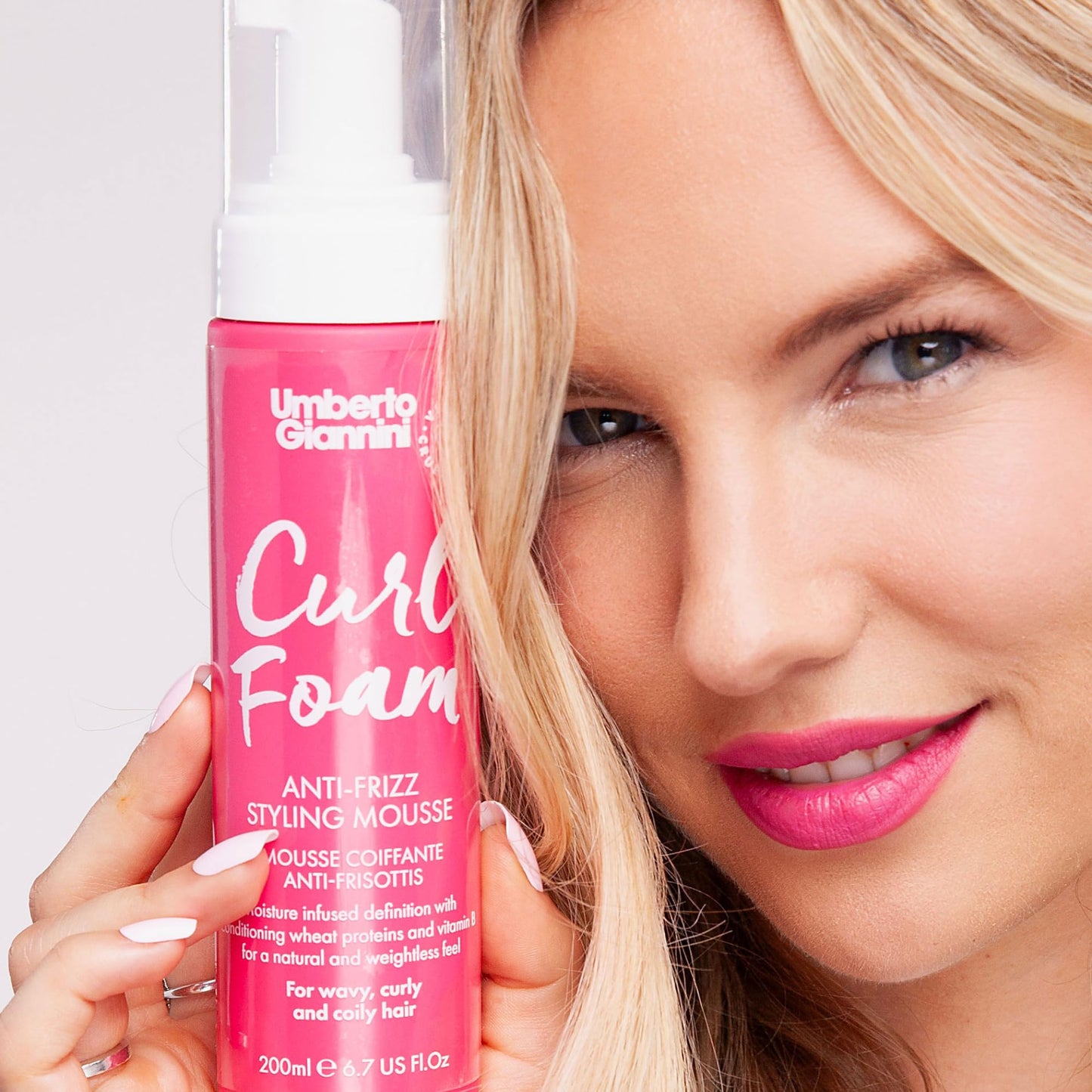 Umberto Giannini Curl Foam 7 fl Oz - Anti-Frizz Hair Styling Curl Mousse for 2a-4c Curly, Wavy & Coily Hair - Vegan & Cruelty-Free Beauty and Personal Care Umberto Giannini