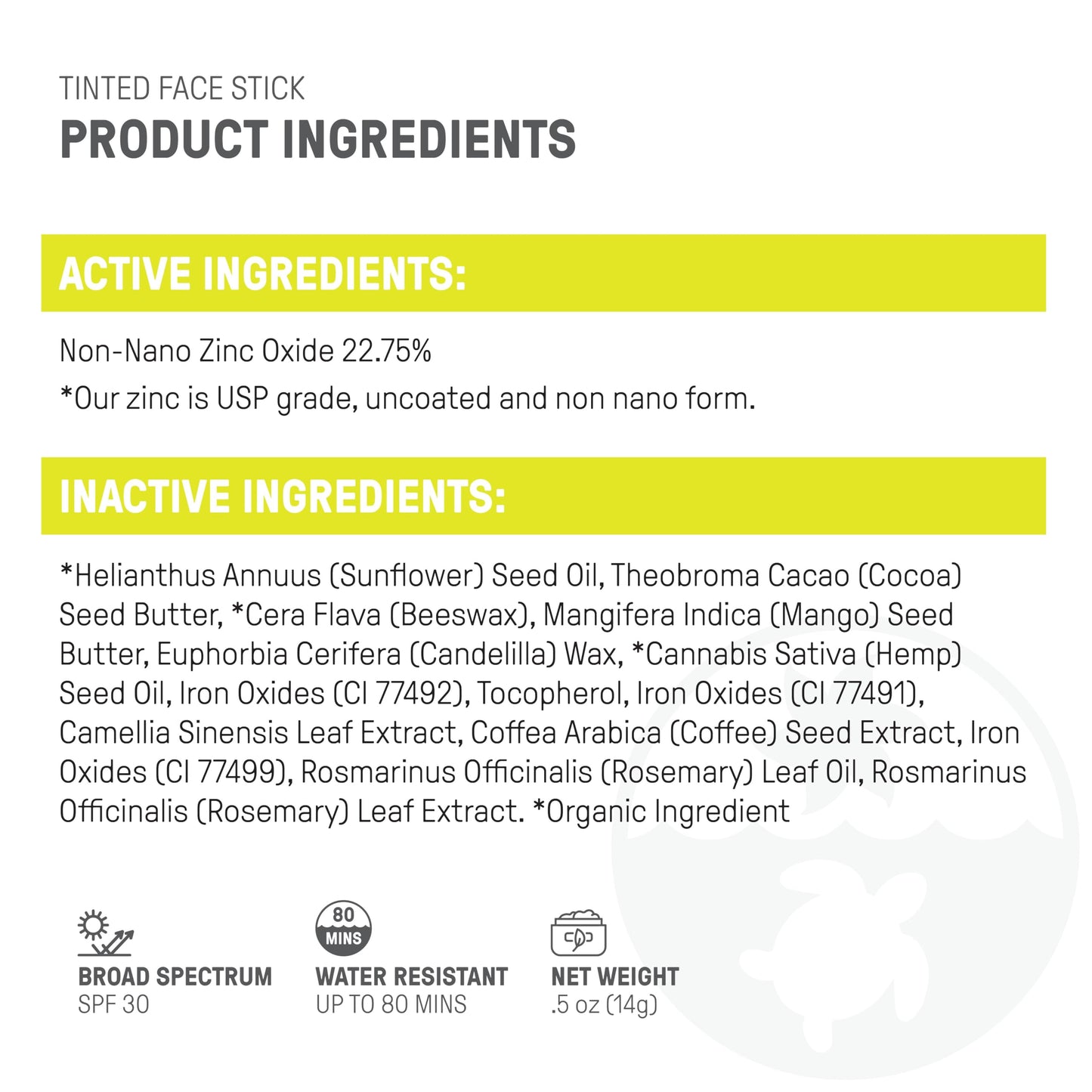 Raw Element Ultra-Moisturizing Face Tint Sunscreen, SPF 30+, Non Toxic Mineral Face Cream, Non Nano Zinc Oxide, Reef Friendly, Safe for All Ages, 0.5