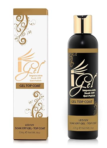 iGel Impeccable Soak Off Gel Polish Top Coat Refill Kit 8 fl oz Beauty & Personal Care iGel Beauty