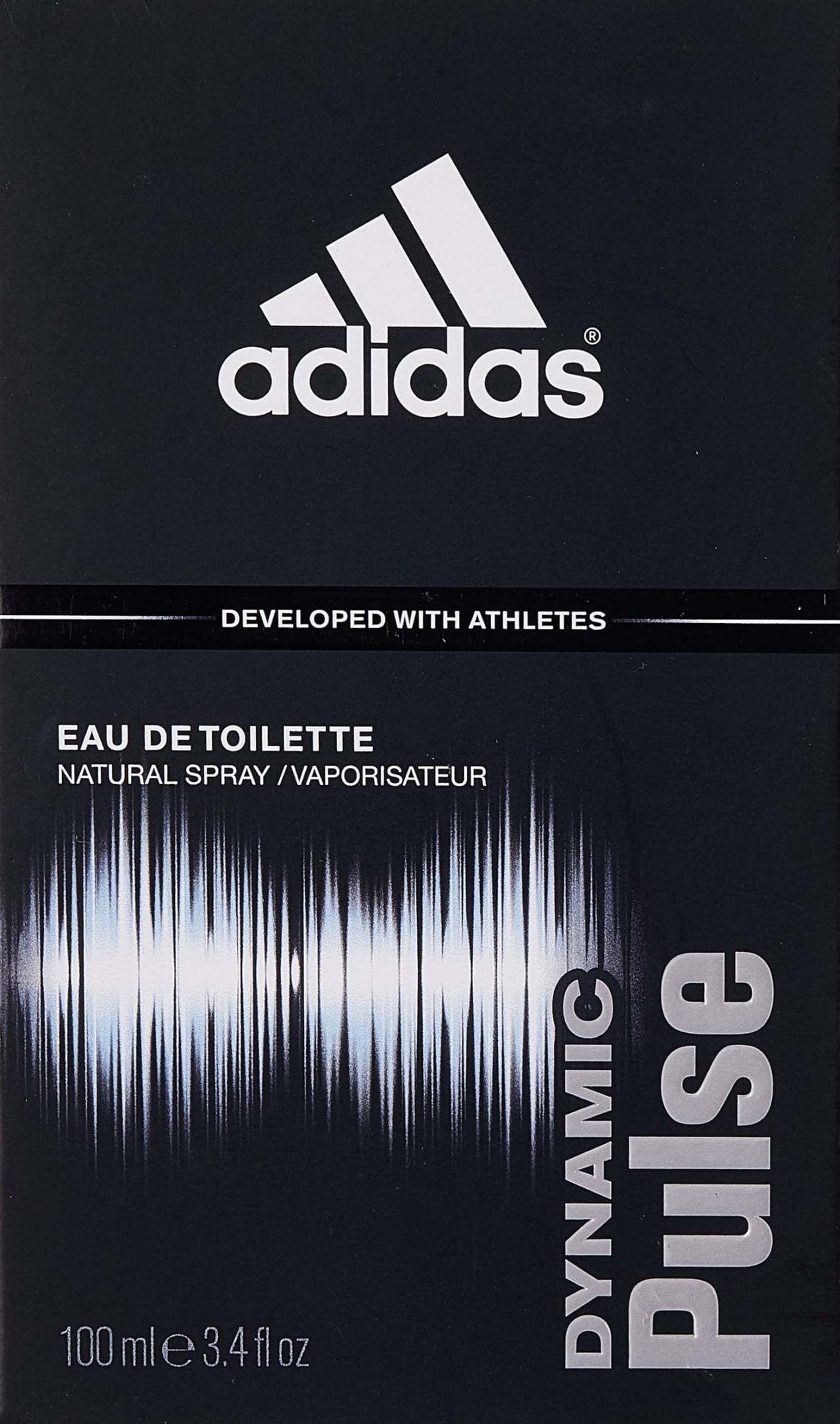 Dynamic Pulse Eau De Toilette Spray by Adidas, Developed with Athletes for Men, 3.4 Ounce