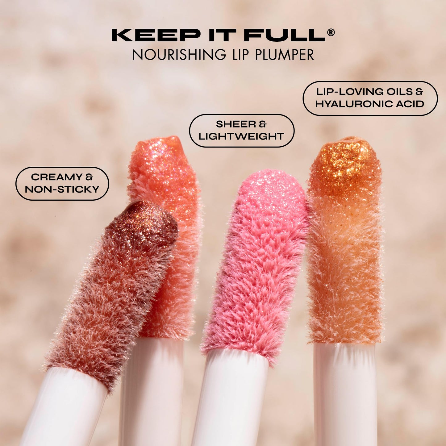 Milani Lip Gloss, Keep It Full Nourishing Lip Plumper with Hyaluronic Acid & Peptides for Soft, Fuller-Looking Lips (0.13 Fl. Oz.) Soft Rose Beauty and Personal Care Milani