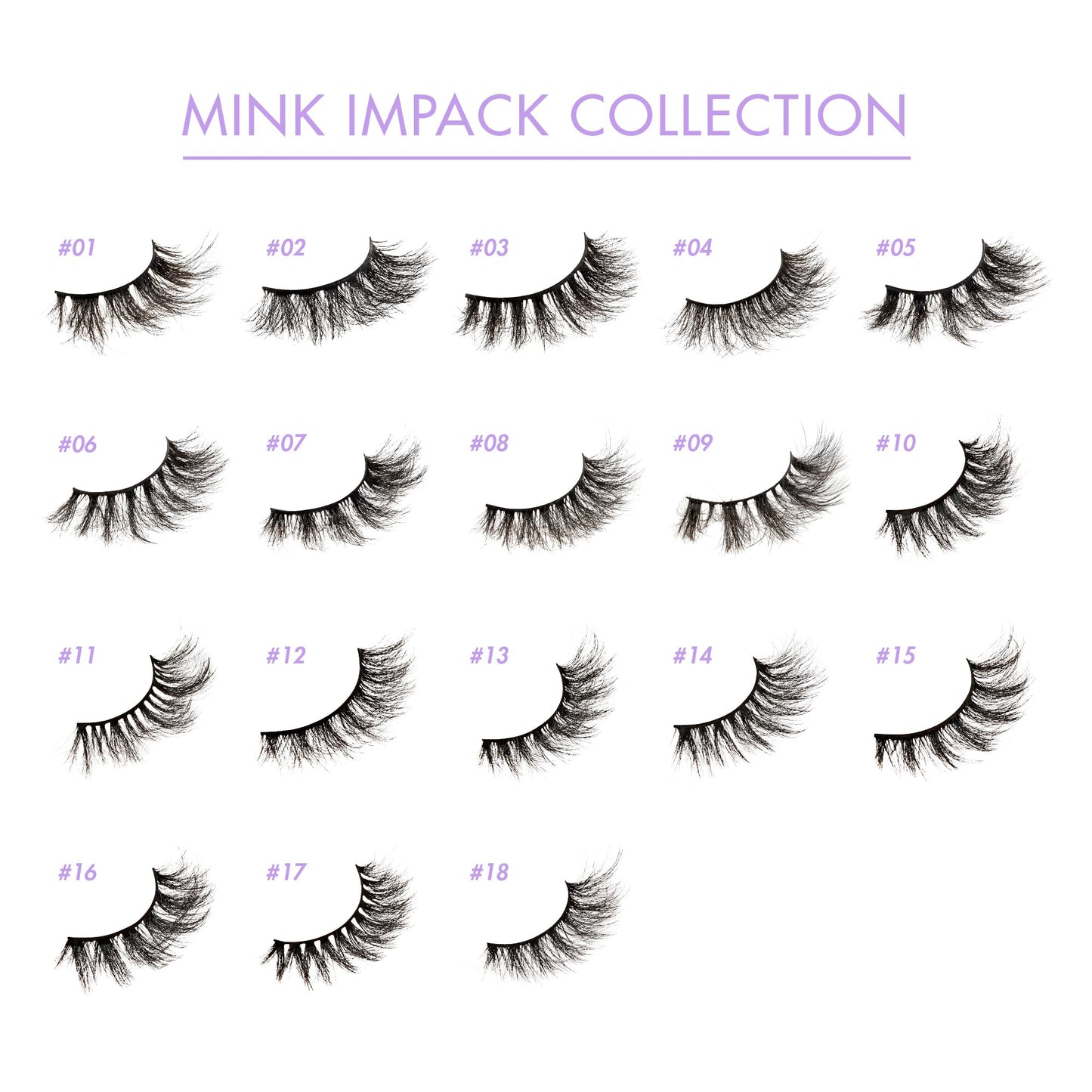 i-Envy False Lashes 3D Mink-Like Plush Impact Natural to Dramatic Vegan Eyelashes (10)