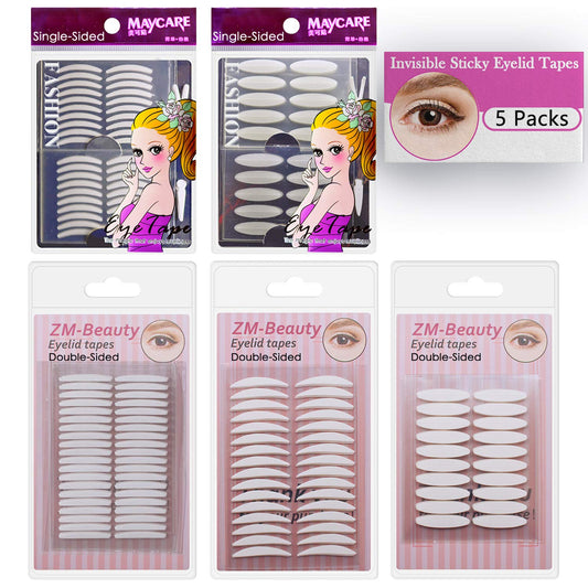 1080Pcs Premium Quality Natural Invisible Single Side Eyelid Tape Stickers Medical-use Fiber Eyelid Lift Strip, Instant Eye Lift Without Surgery