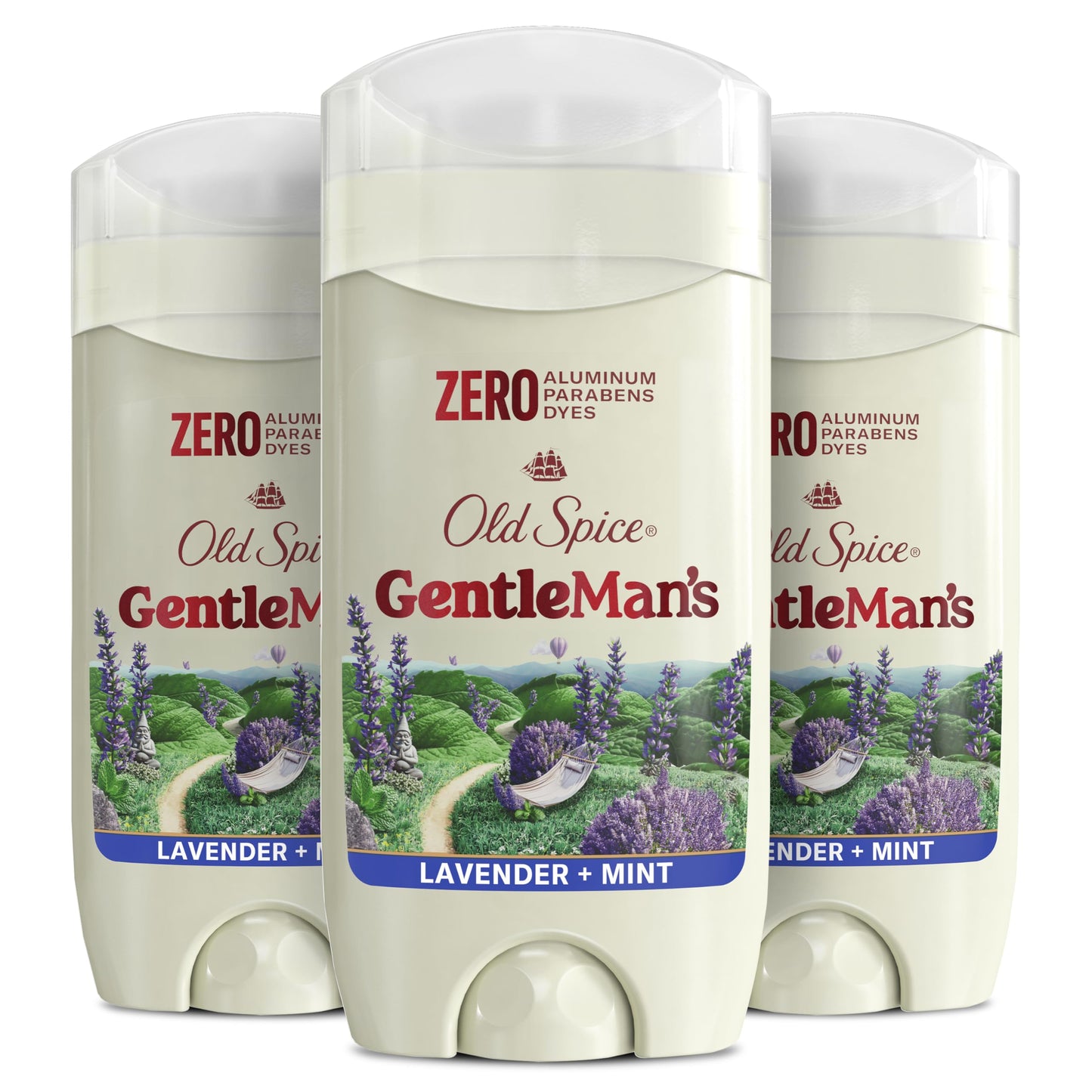Old Spice GentleMan's Aluminum Free Dry Feel Deodorant for Men, 24/7 Lasting Freshness, Gentle on Skin with Skin Conditioners, Lavender + Mint Scent