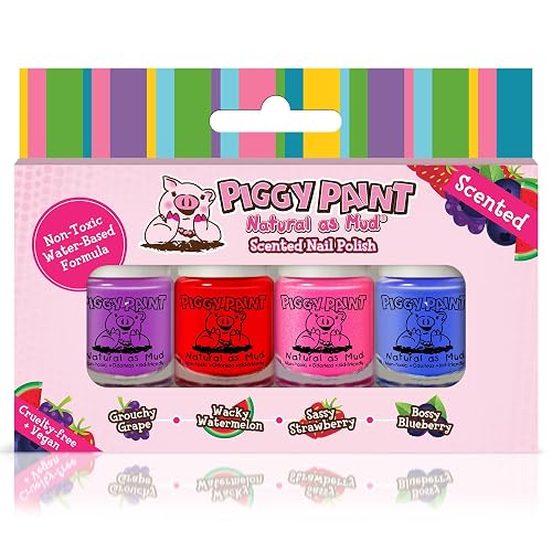 Piggy Paint Nail Polish - Non-Toxic Polish for Little Girls, Toddlers, & Kids, Water Based Formula, Safe, Cruelty Free, Vegan, & Natural, Durable Beauty & Personal Care Piggy Paint