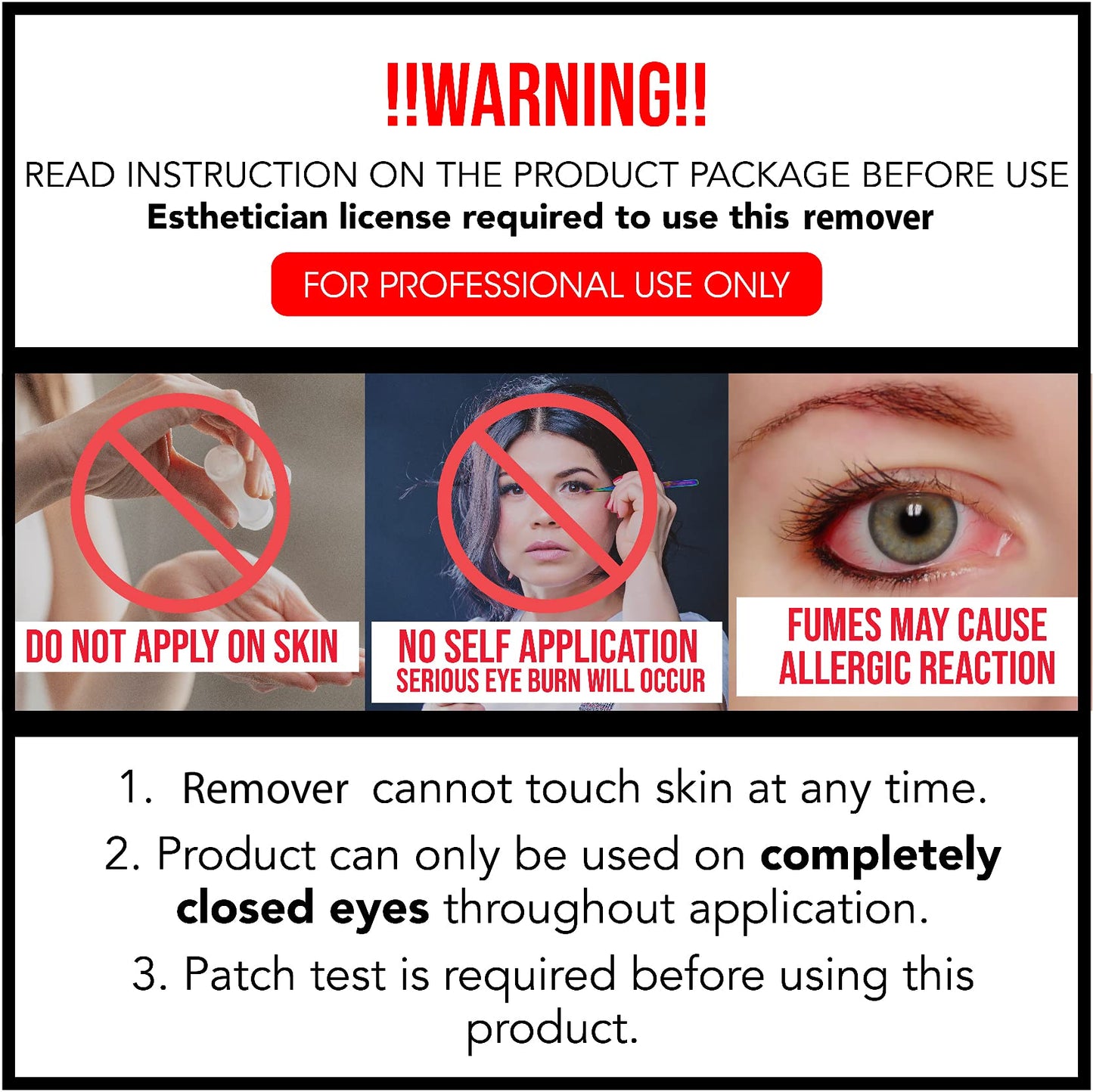 Lyon Lash Pro Gentle Eyelash Extension Cream Remover 15g 0.51fl. oz | Removes Lash Extension Glue Effectively| Low Irritation for Sensitive Skin |