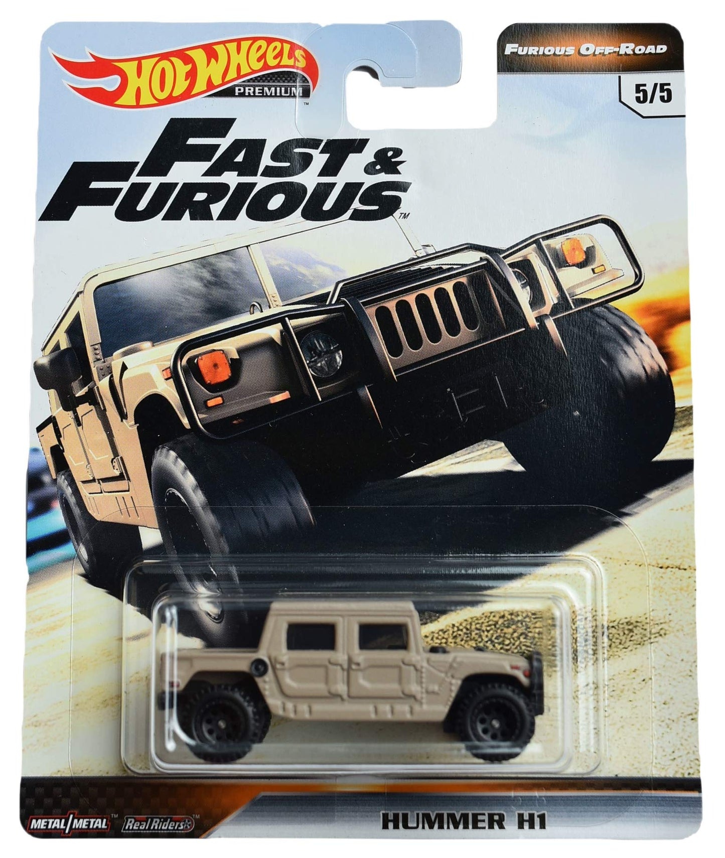 Hot Wheels Furious Off Road Hummer H1 5/5, tan