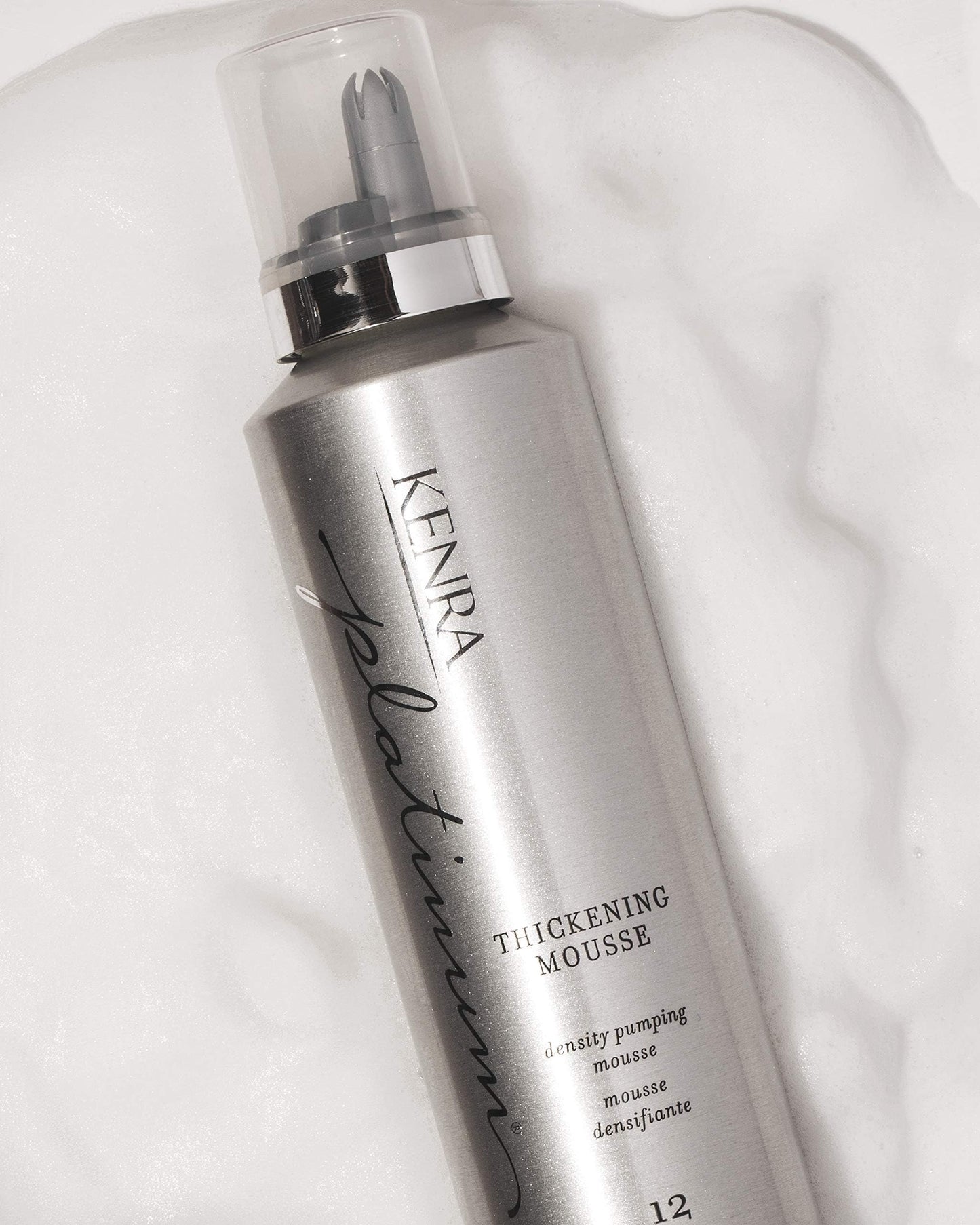Kenra Platinum Thickening Mousse 12 | Volumizing Styler | Adds Fullness & Body | Humidity Protection Up To 48 hours | Desity Plumping up tp 150% |