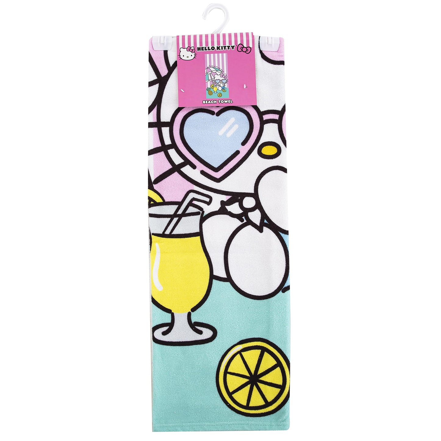 Northwest Hello Kitty Beach Towel, 30" x 60", Umbrella Drink