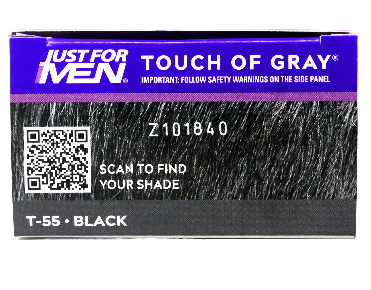 Just for Men Touch of Gray Hair Treatment, Black T-55 (Pack of 12)