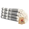 Bazaar Anatolia Hand Towels - Set of 4 | 39" x 19" - Decorative Turkish Hand Towel for Bathroom, 100% Cotton, Kitchen, Face, Hair, Tea, Dishcloth…