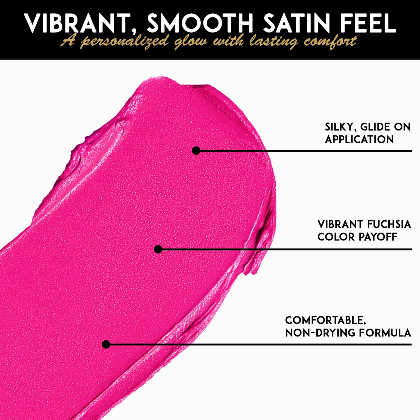 L'Paige pH Color-Changing Lipstick and Lip Stain - Green to Bold Pink-Fuchsia Transformation, Temperature Sensitive Satin Finish, Aloe Vera Infused,