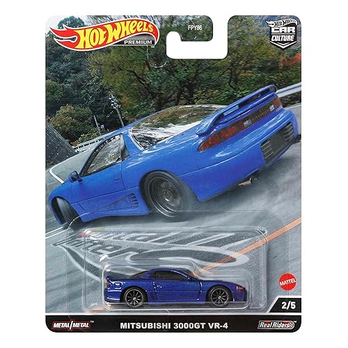Hot Wheels Car Culture Circuit Legends Vehicles for 3 Kids Years Old & Up, Premium Collection of Car Culture 1:64 Scale Vehicles