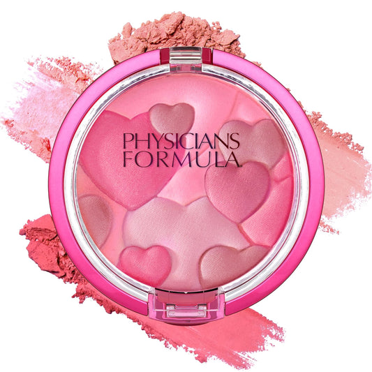 Physicians Formula Happy Booster Glow & Mood Boosting Blush, Silky Smooth Formula, Hypoallergenic, Blends Easily with Radiant Finish - Rose