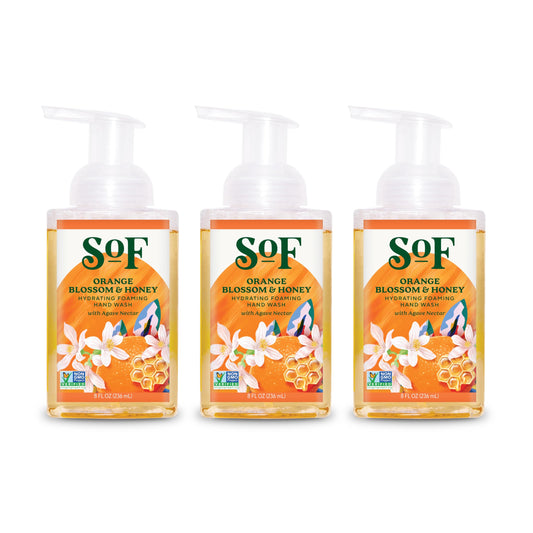 South Of France SoF Hydrating Foaming Hand Wash - With Organic Agave Nectar & Coconut Oil- Vegan & Non GMO- Free From Phthalates, Sulfates & Parabens