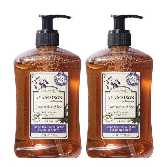 A LA MAISON Lavender Aloe French Liquid Hand Soap - Natural Hand Wash Made with Essential Oils - Biodegradable, Plant-Based, Vegan, Cruelty-Free Beauty & Personal Care A LA MAISON