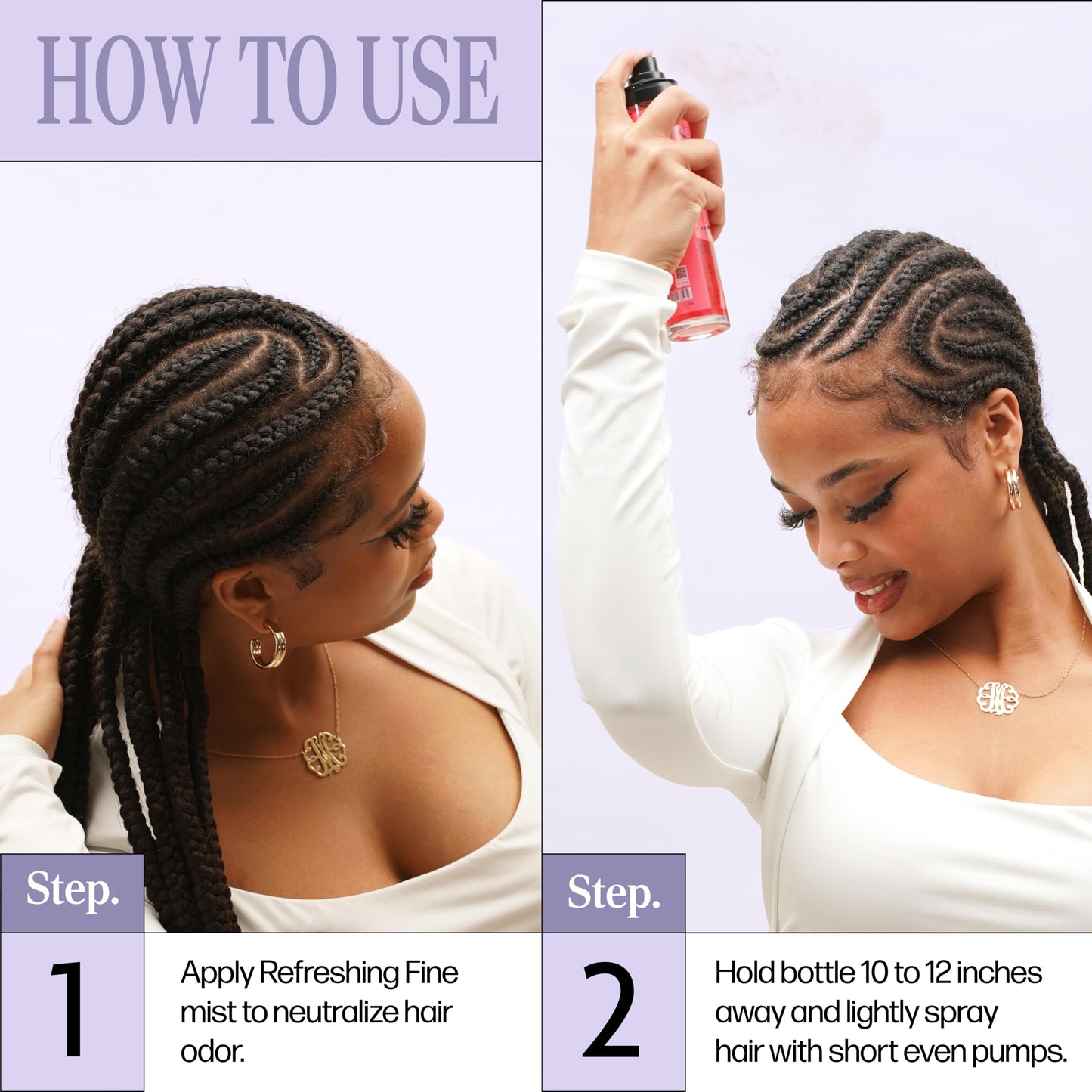 Braid Formula Refreshing Fine Mist 3.38 Fl. Oz. Gardenia Flower - Eliminates Odor, Gives High Shine, Infused Gardenia Flower Extract for Your Scalp