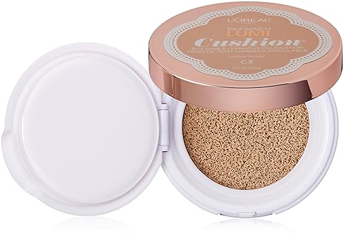 L'Oréal Paris True Match Lumi Cushion Foundation, C3 Creamy Natural, 0.51 oz.