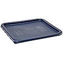 Cambro SFC12453 CamSquares Lid for 12, 18 & 22-Quart Food Storage Containers, Polyethylene, Midnight Blue, NSF