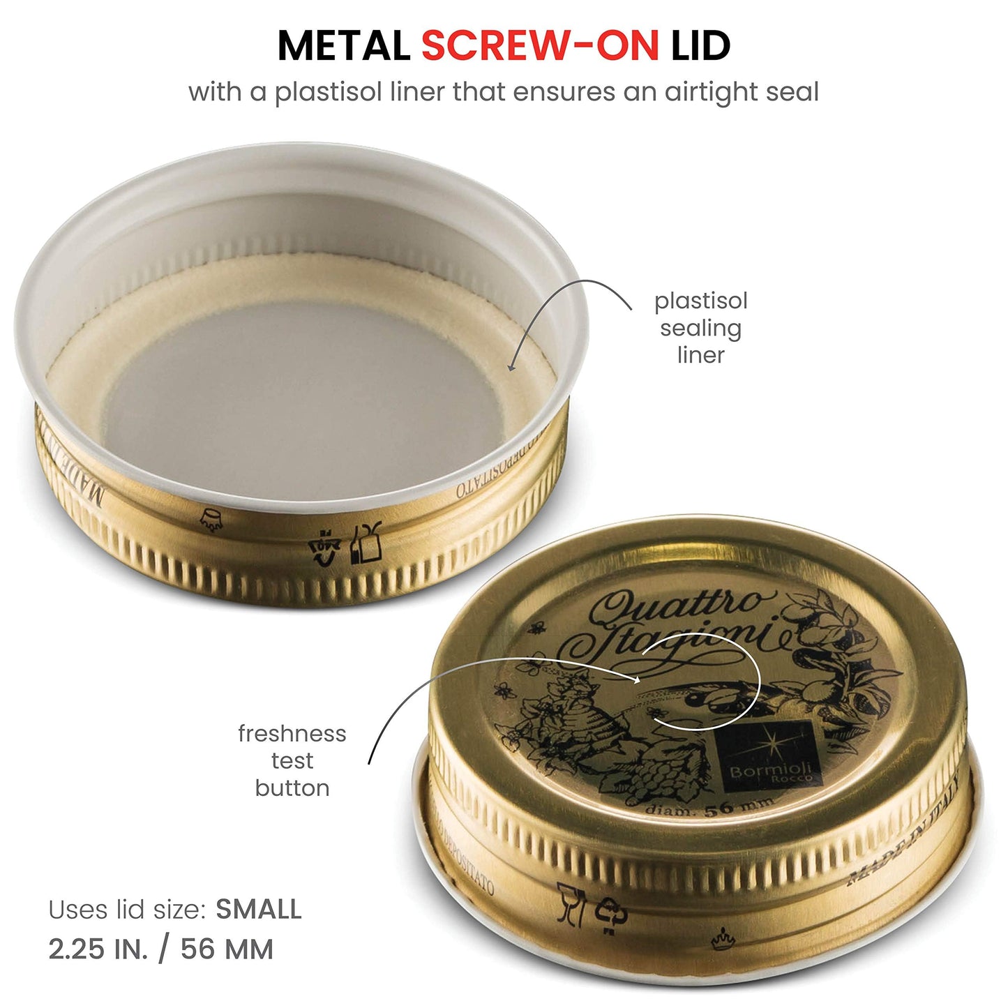 Bormioli Rocco Quattro Stagioni Glass Milk Bottle 33.75 Ounce/1 Liter with Airtight Lid, Great For Kombucha Brewing Bottle, Beer, Homemade Juicing