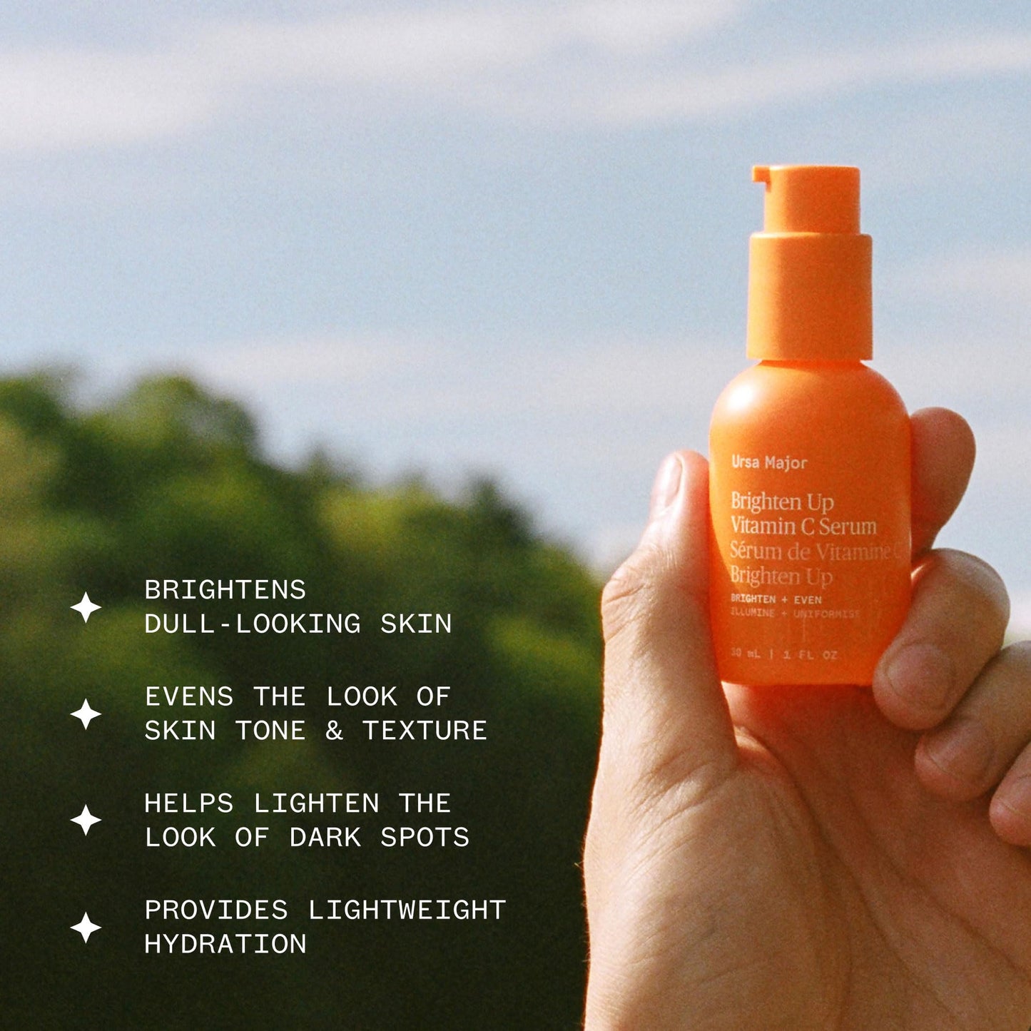 Ursa Major Natural Vitamin C Serum | Brightening Formula Revitalizes Dull Skin and Smooths Skin's Tone | Targets Wrinkles, Sagging and Loss