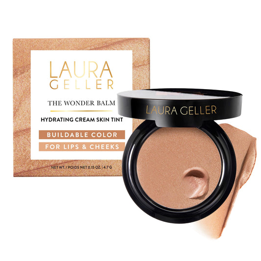 LAURA GELLER NEW YORK The Wonder Balm Cream Blush - Honey Haze - Hydrating Multi-Use Cheek & Lip Color - Squalane & Sunflower Oil - Lightweight Beauty and Personal Care LAURA GELLER NEW YORK Default Title