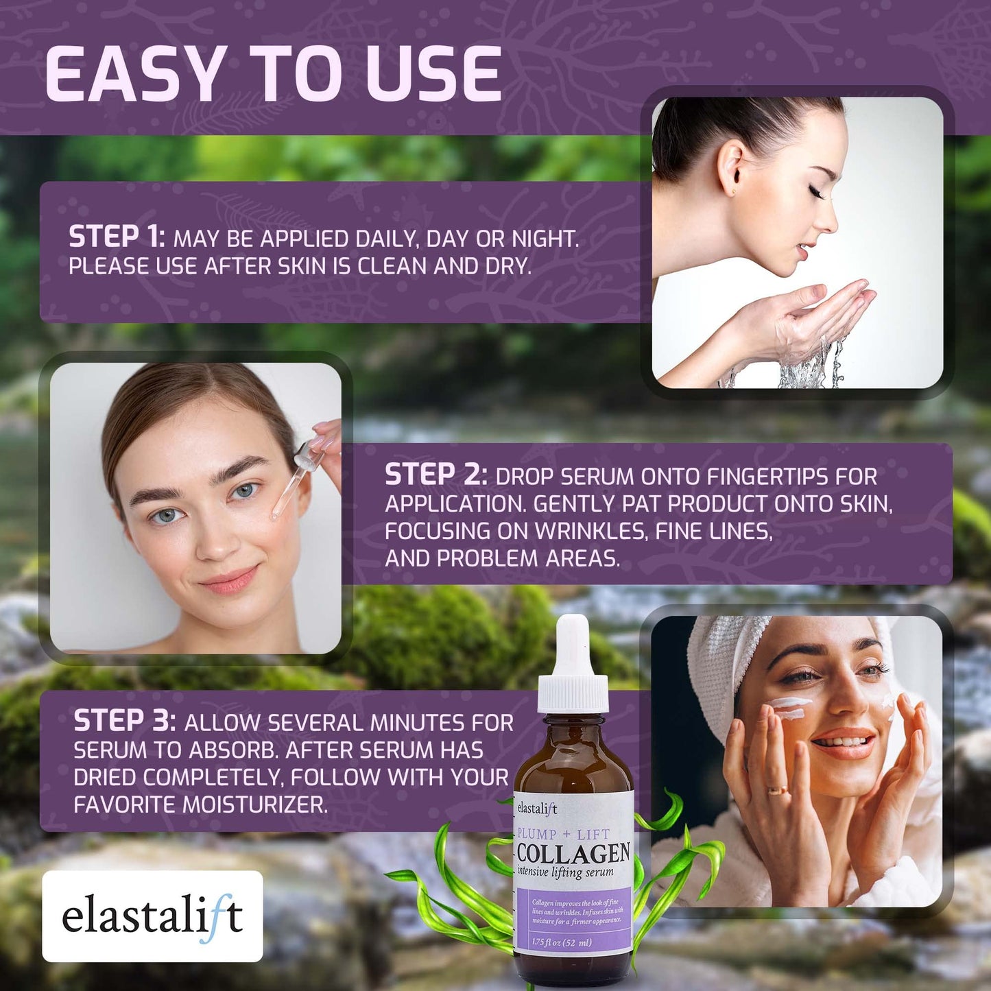 Elastalift Collagen Serum For Face | Collagen Face Serum For Skin Tightening Helps Lift, Plump, & Firm Sagging Skin | Serums For Skin Care | Anti