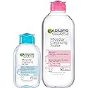 Garnier Micellar Cleansing Water, For All Skin Types, 13.5 fl oz + Micellar Cleansing Water, For Waterproof Makeup, 3.4 fl oz
