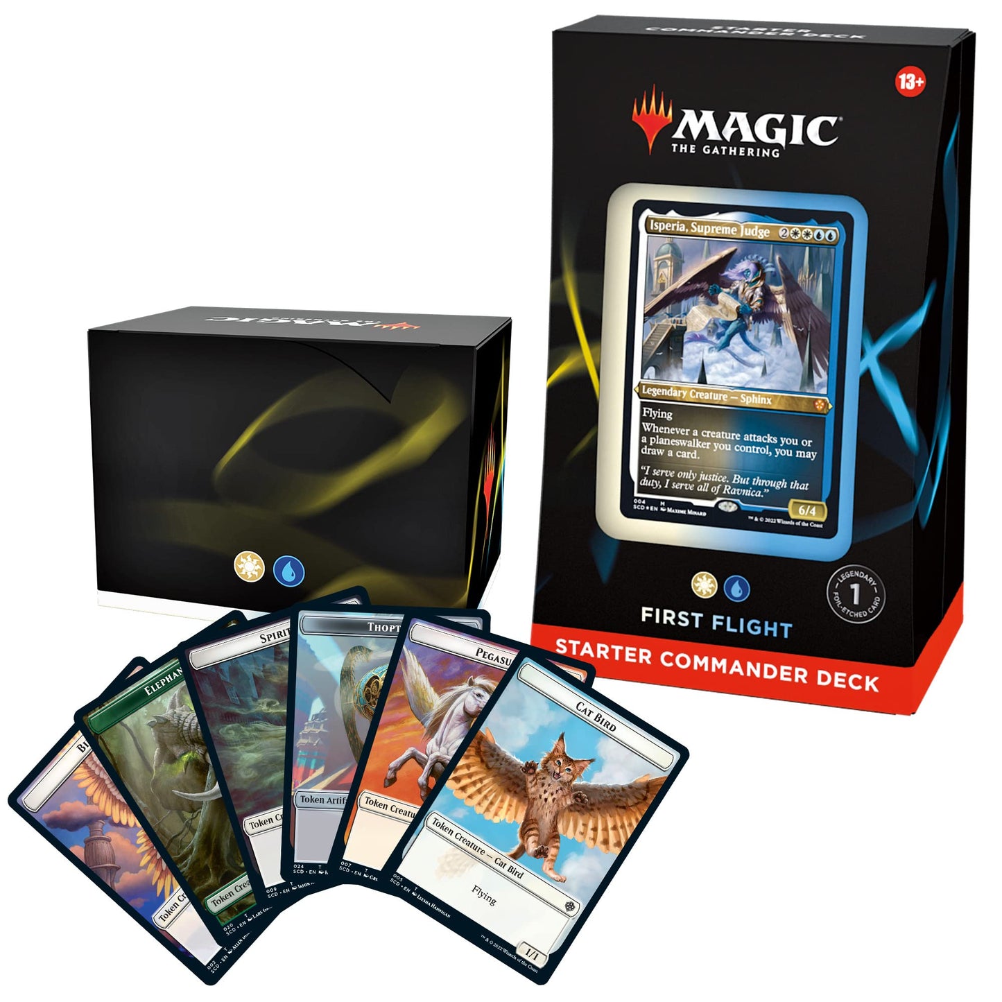 Magic: The Gathering Starter Commander Deck - First Flight (White-Blue) | Ready-to-Play Deck for Beginners and Fans | Ages 13+ | Collectible Card…