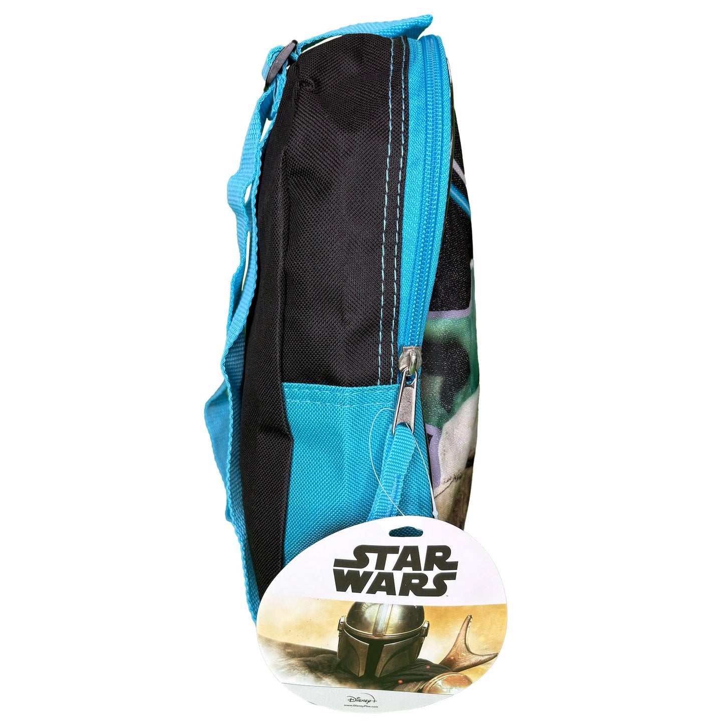 Fast Forward Star Wars The Child Baby Yoda 11" Plain Front Mini Backpack, Black, Small
