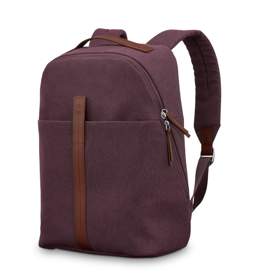 Samsonite Virtuosa Carry-On Travel Backpack with Padded Laptop Sleeve, Merlot
