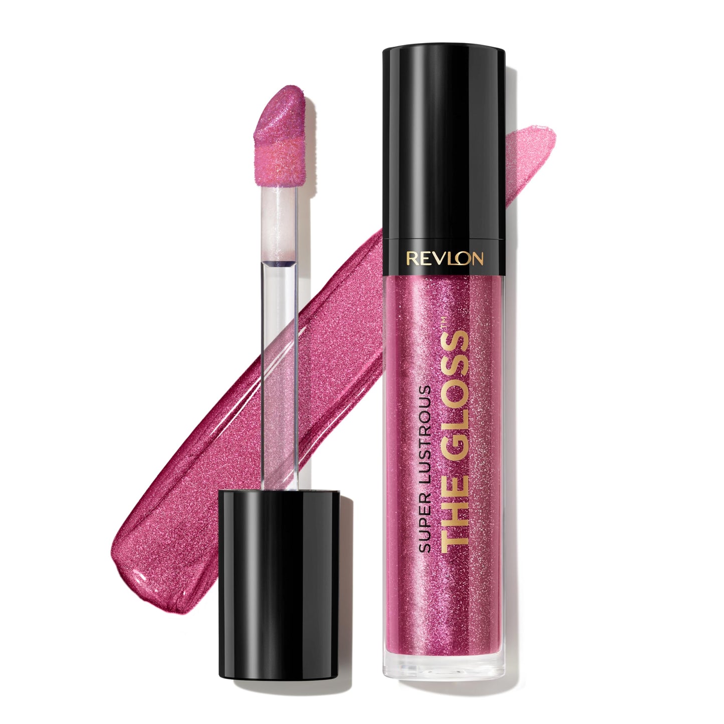 Revlon Super Lustrous Lip Gloss, Non-Sticky, Hydrating, High Shine Finish, 275 Dusk Darling, 0.13 oz