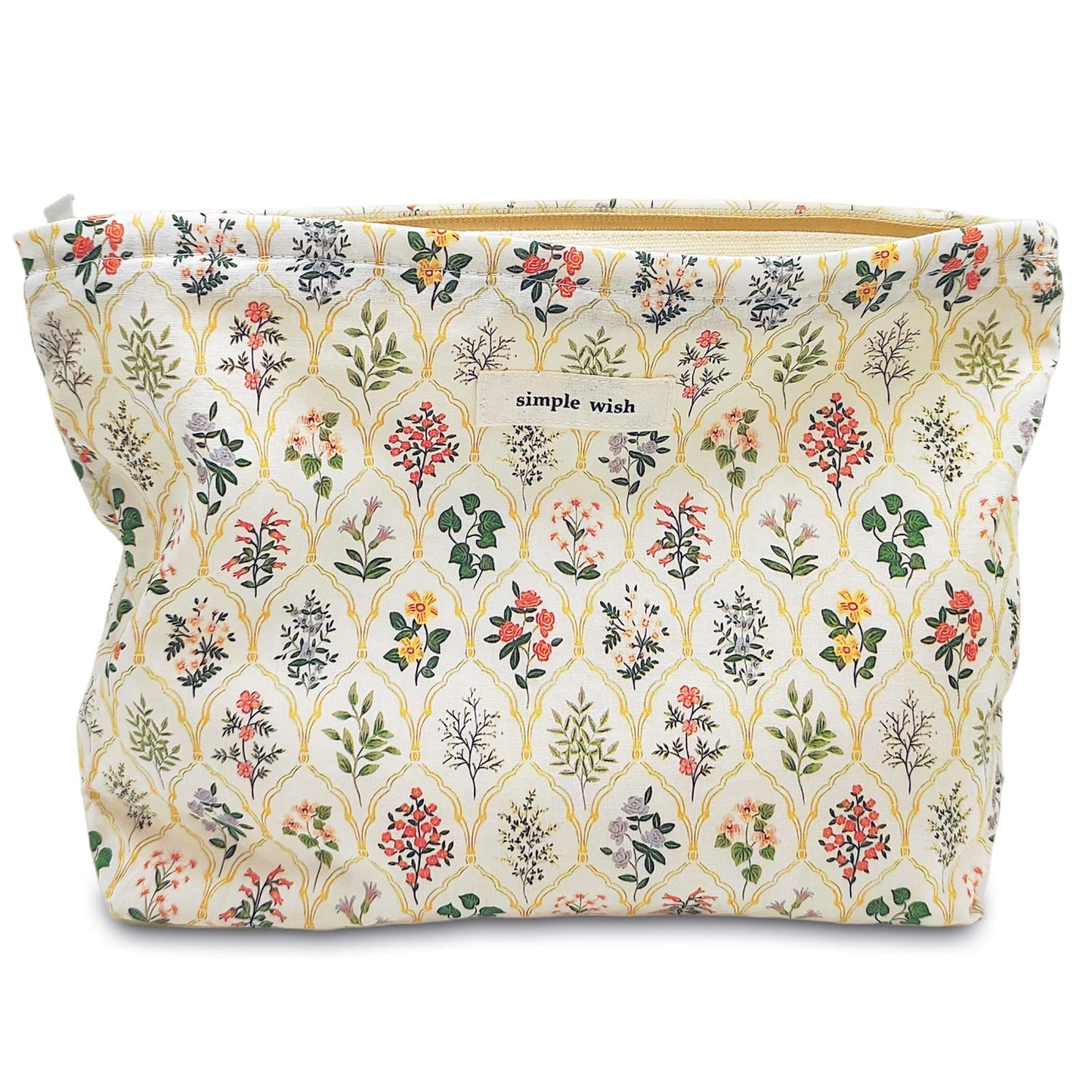 STARDW Aesthetic Floral Makeup Bag Cute Small Cosmetic Bags for Women Girls, Travel Toiletry Bag Large Capacity Zipper Makeup Pouch, Purse Organizer Beauty and Personal Care STARDW Default Title