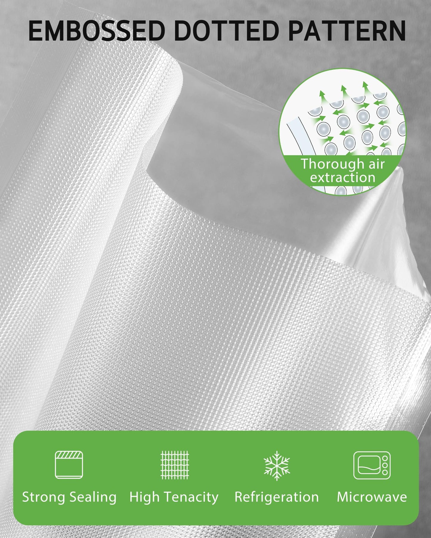 [2025 Upgraded] Syntus 11" x 150' Vacuum Sealer Bags for Food with Cutter, Vacuum Sealer Bags Roll Keeper BPA-free Heavy-duty Commercial Grade…