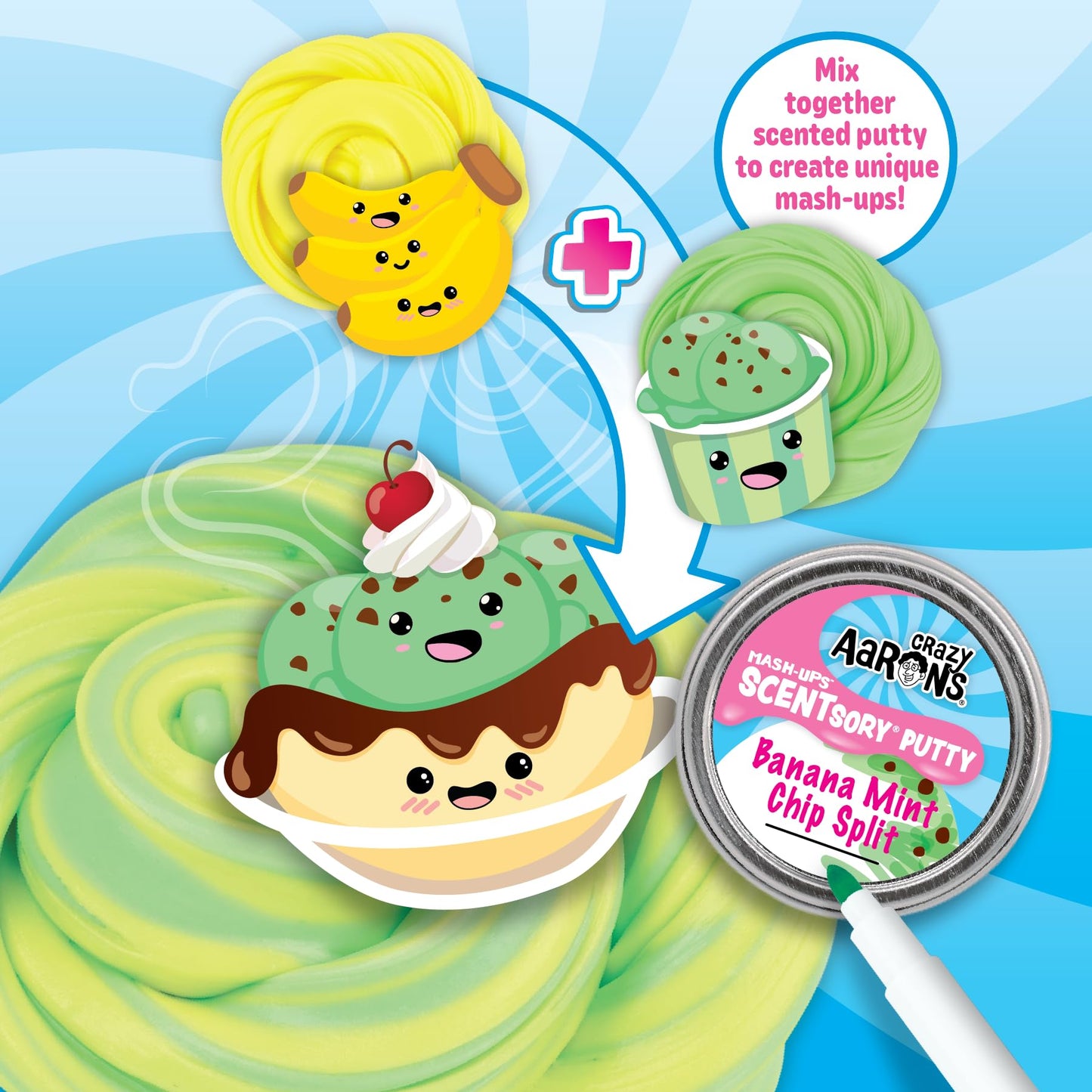 Crazy Aaron's® Mixed by Me SCENTsory(tm) Putty Mash-Ups - Made in USA