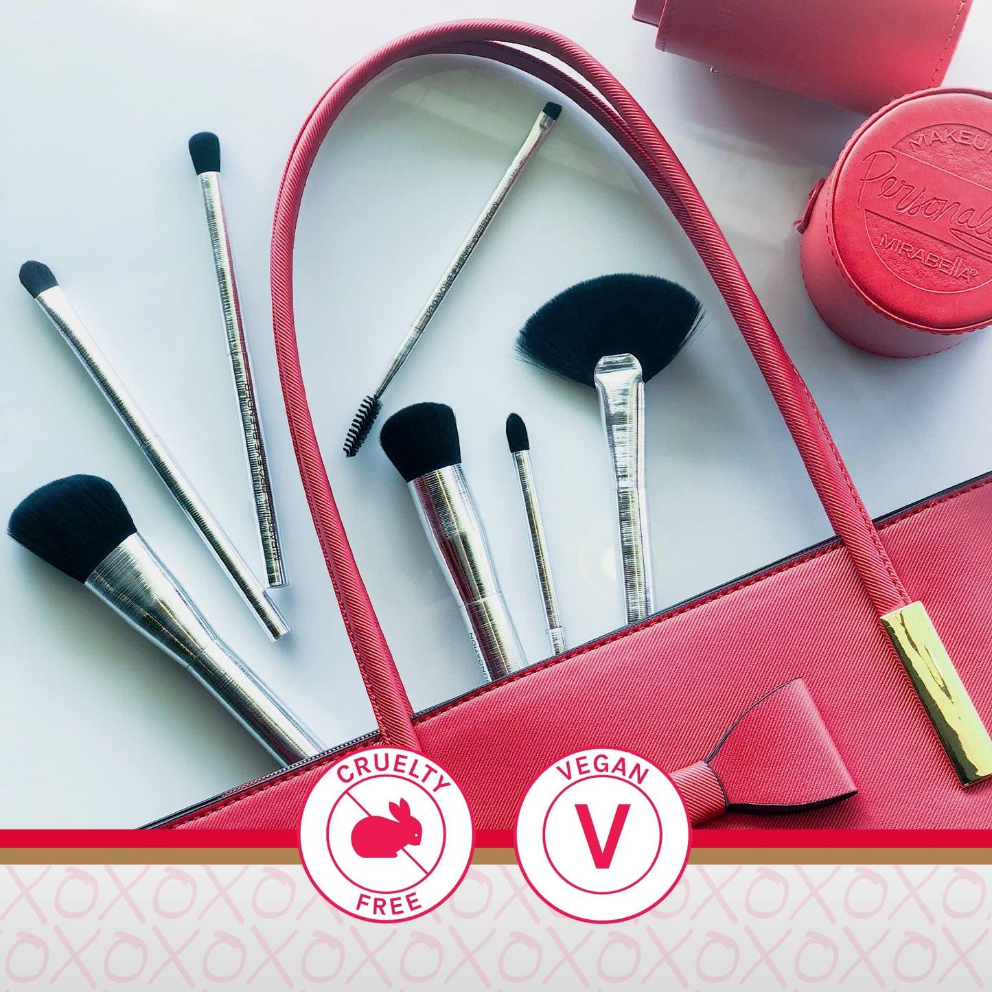 Mirabella Precision Smudge Brush, Premium Professional Makeup Brush Collection, Cruelty-Free Synthetic Bristle Brush, Hand-Sculpted Brushed Aluminum