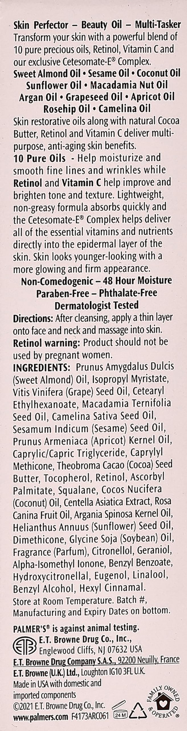 Palmer's Cocoa Butter Skin Therapy Oil, 1 Ounce (Pack of 5)